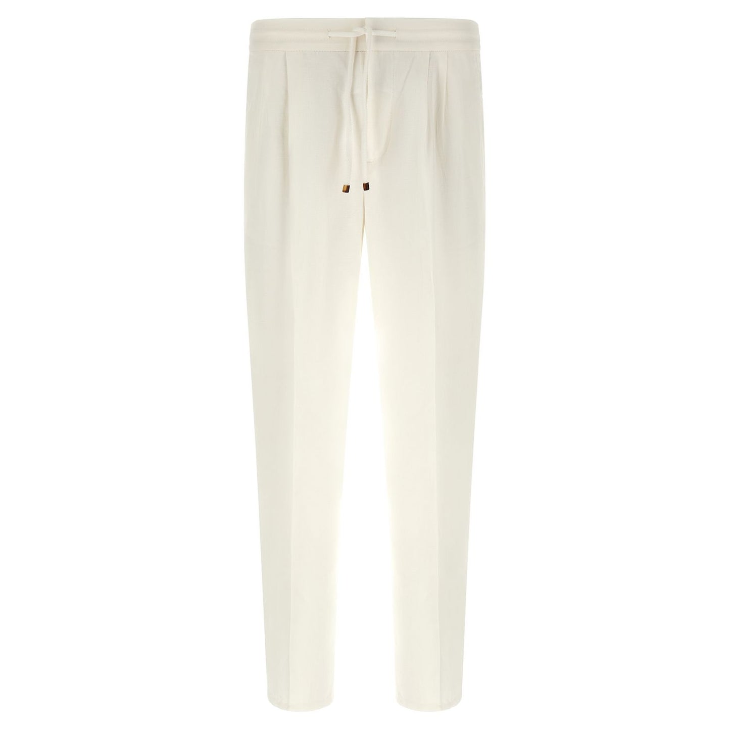 Brunello Cucinelli White Linen Casual Pants