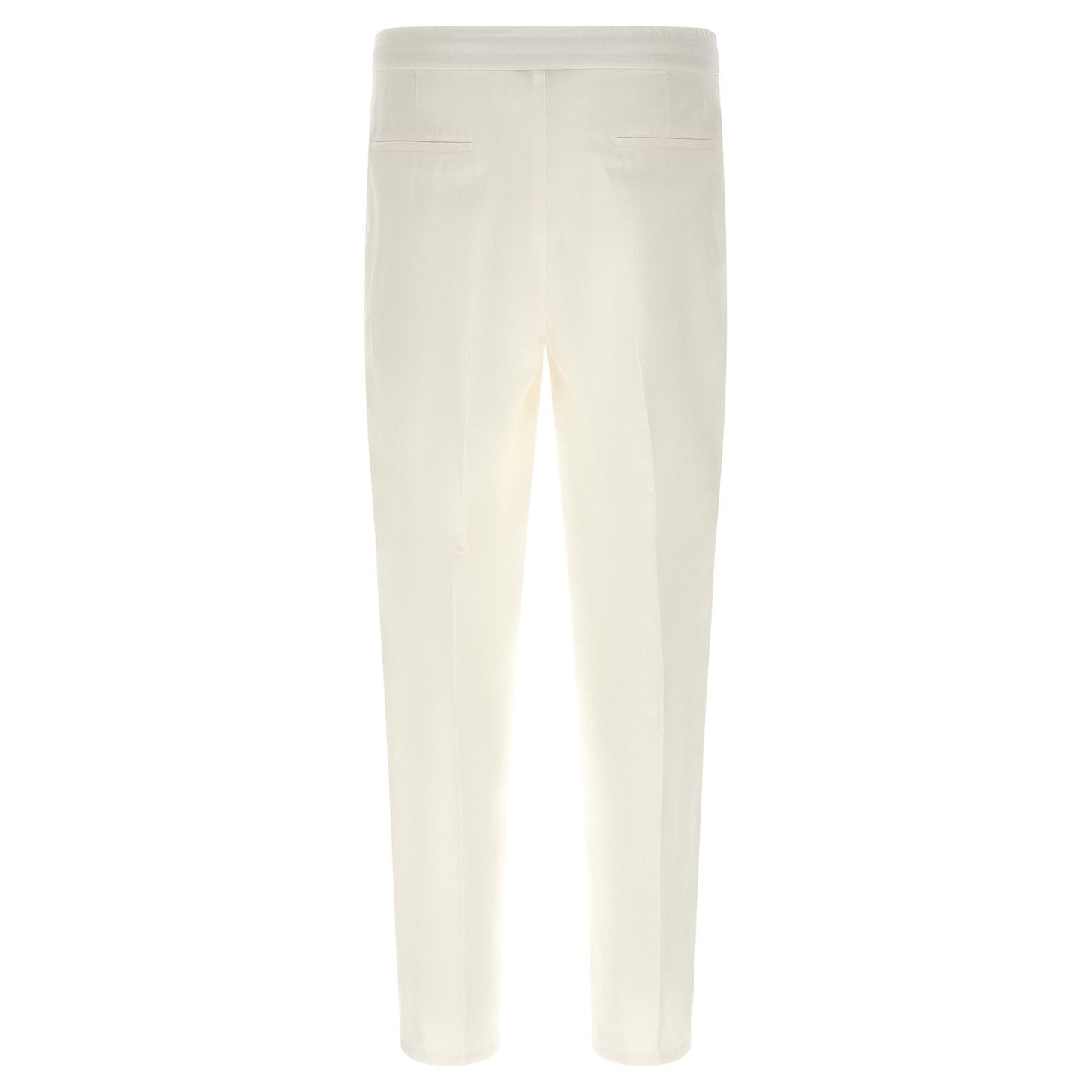 Brunello Cucinelli White Linen Casual Pants