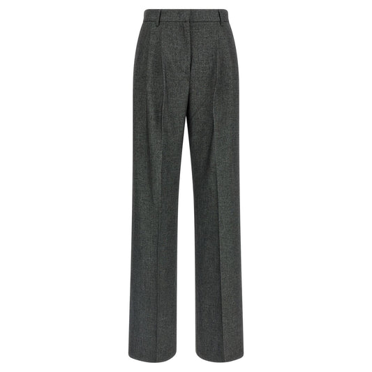 The Andamane Gray Polyester Dress Pants