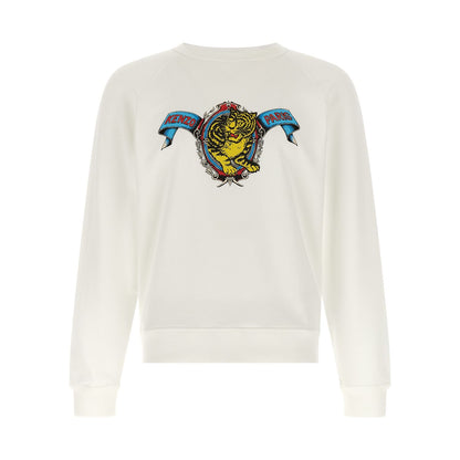 Kenzo White Viscose Sweatshirt