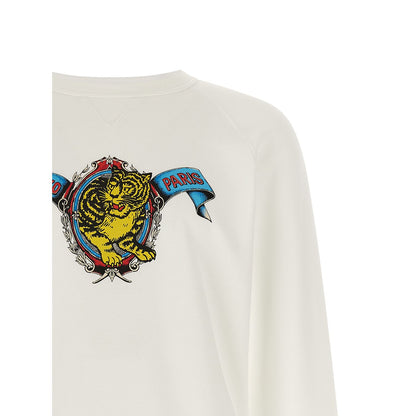 Kenzo White Viscose Sweatshirt