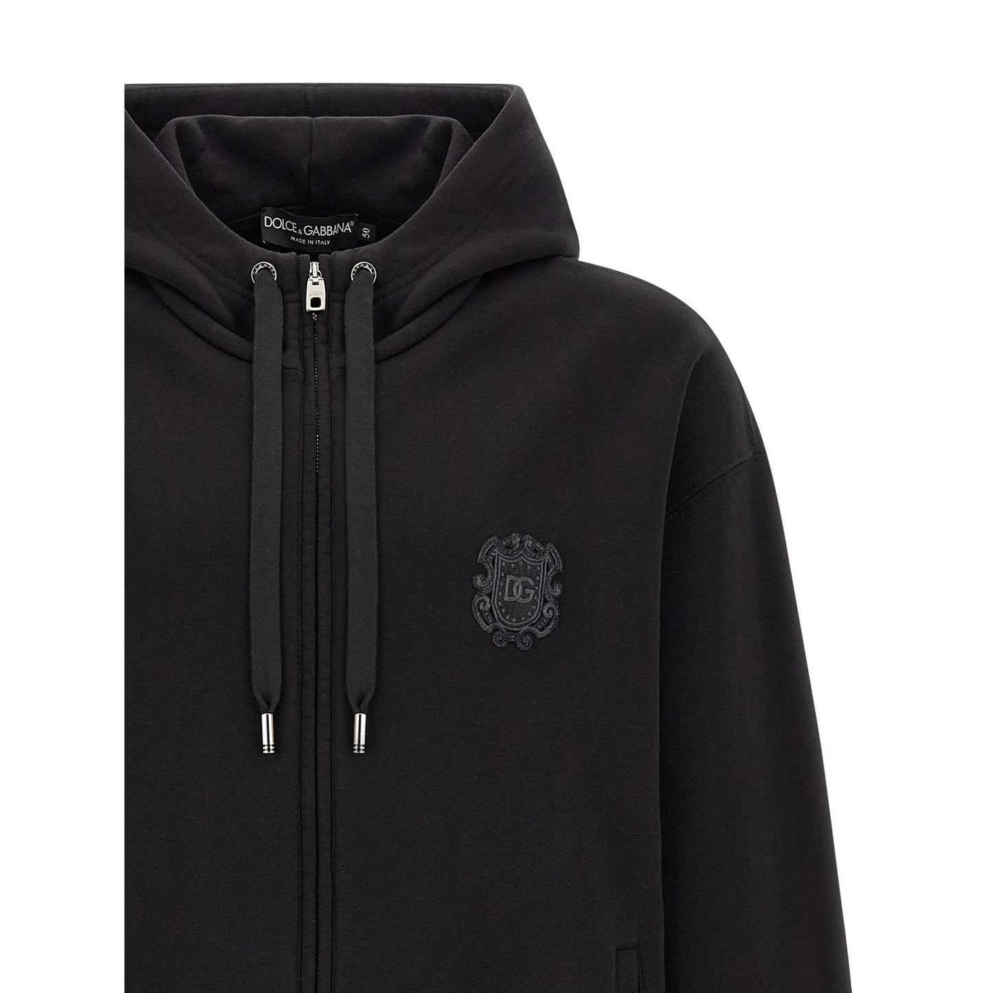Dolce & Gabbana Black Cotton Sweatshirt