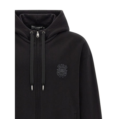Dolce & Gabbana Black Cotton Sweatshirt