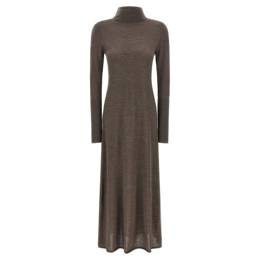 PINKO Beige Wool Long Dress