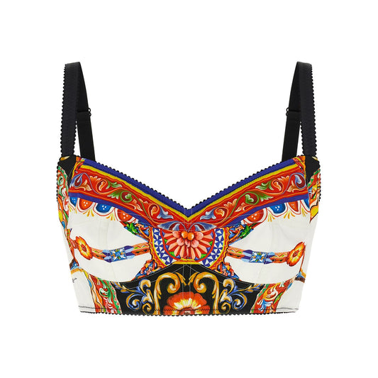 Dolce & Gabbana Multicolor Cotton Tank Tops