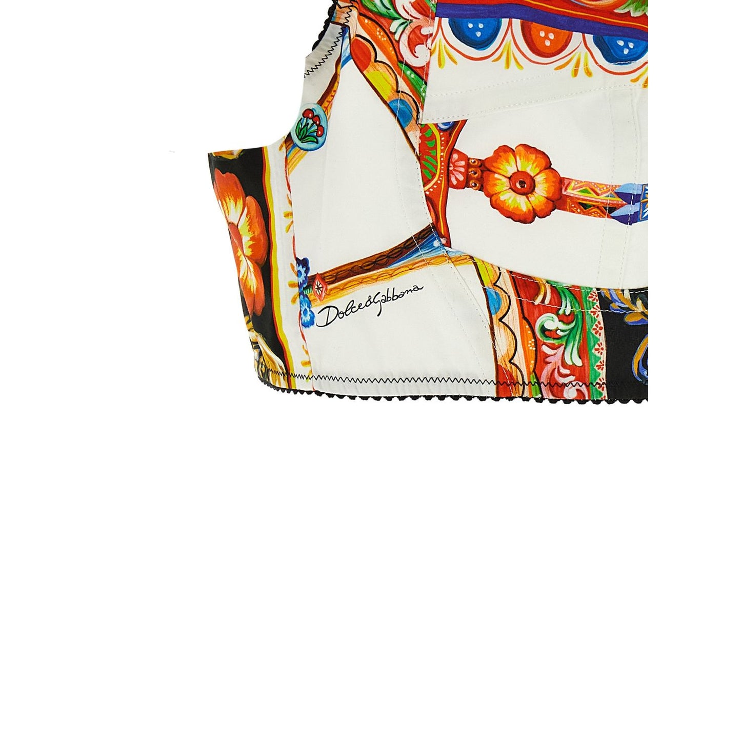 Dolce & Gabbana Multicolor Cotton Tank Tops
