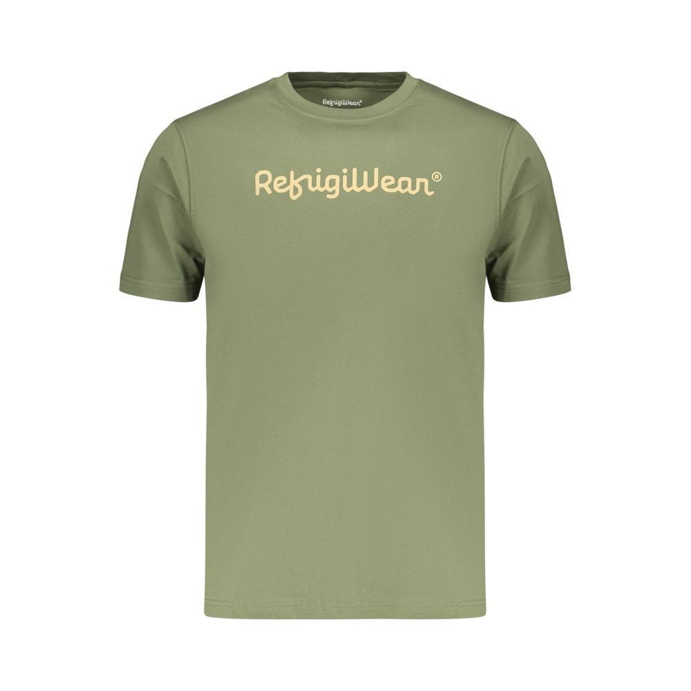 Refrigiwear Verde Cotton Men T-Shirt