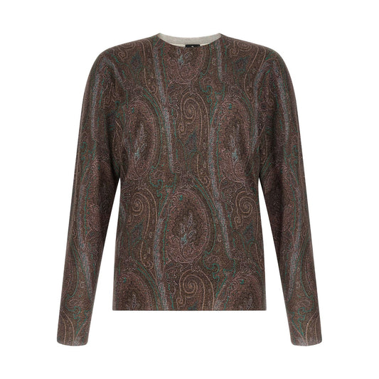 Etro Bordeaux Silk Cardigan