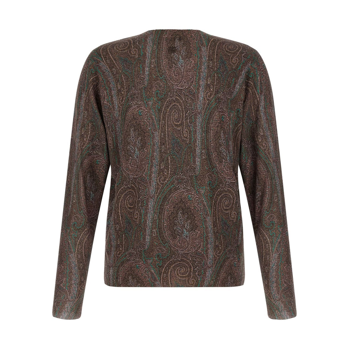 Etro Bordeaux Silk Cardigan