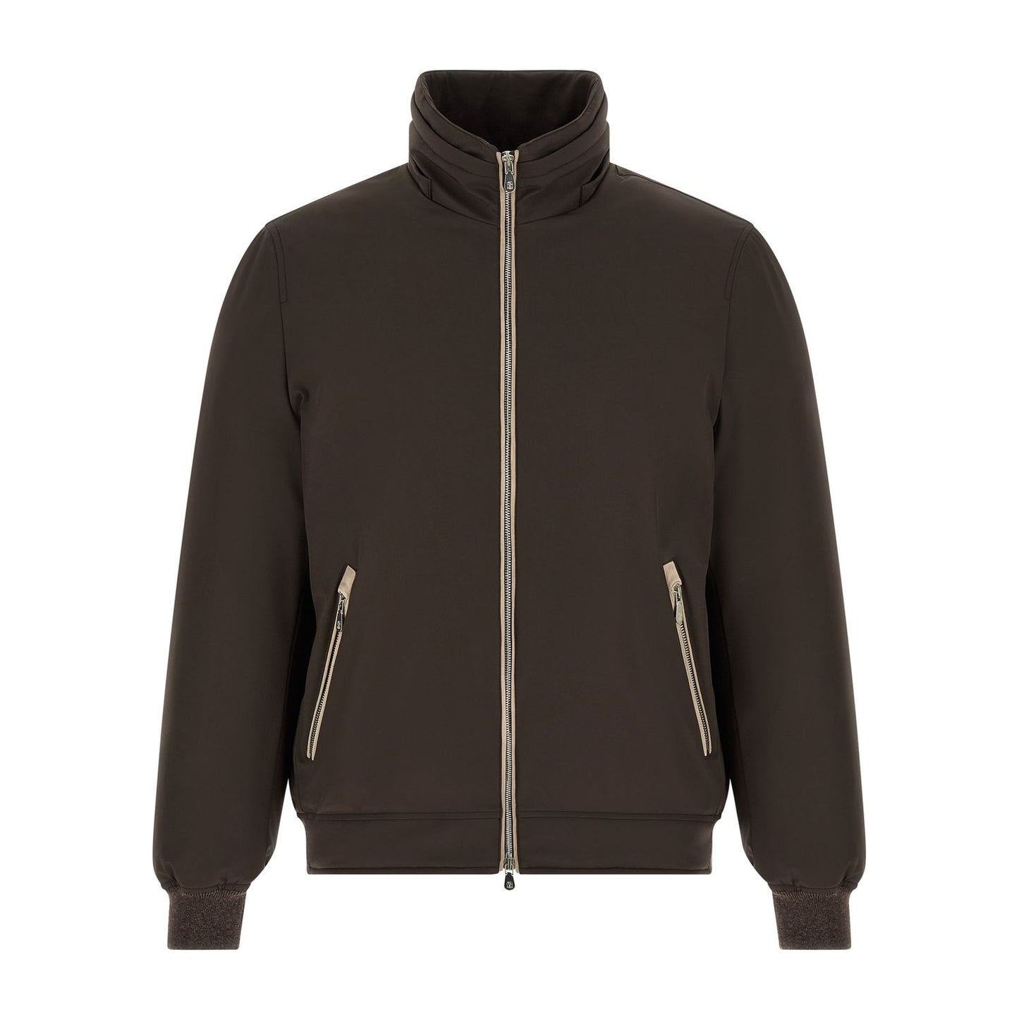 Brunello Cucinelli Brown Polyamide Full-Length Jacket