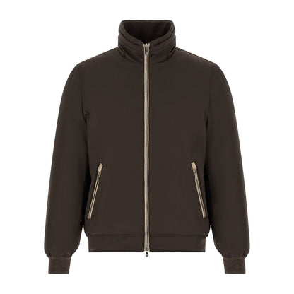 Brunello Cucinelli Brown Polyamide Full-Length Jacket