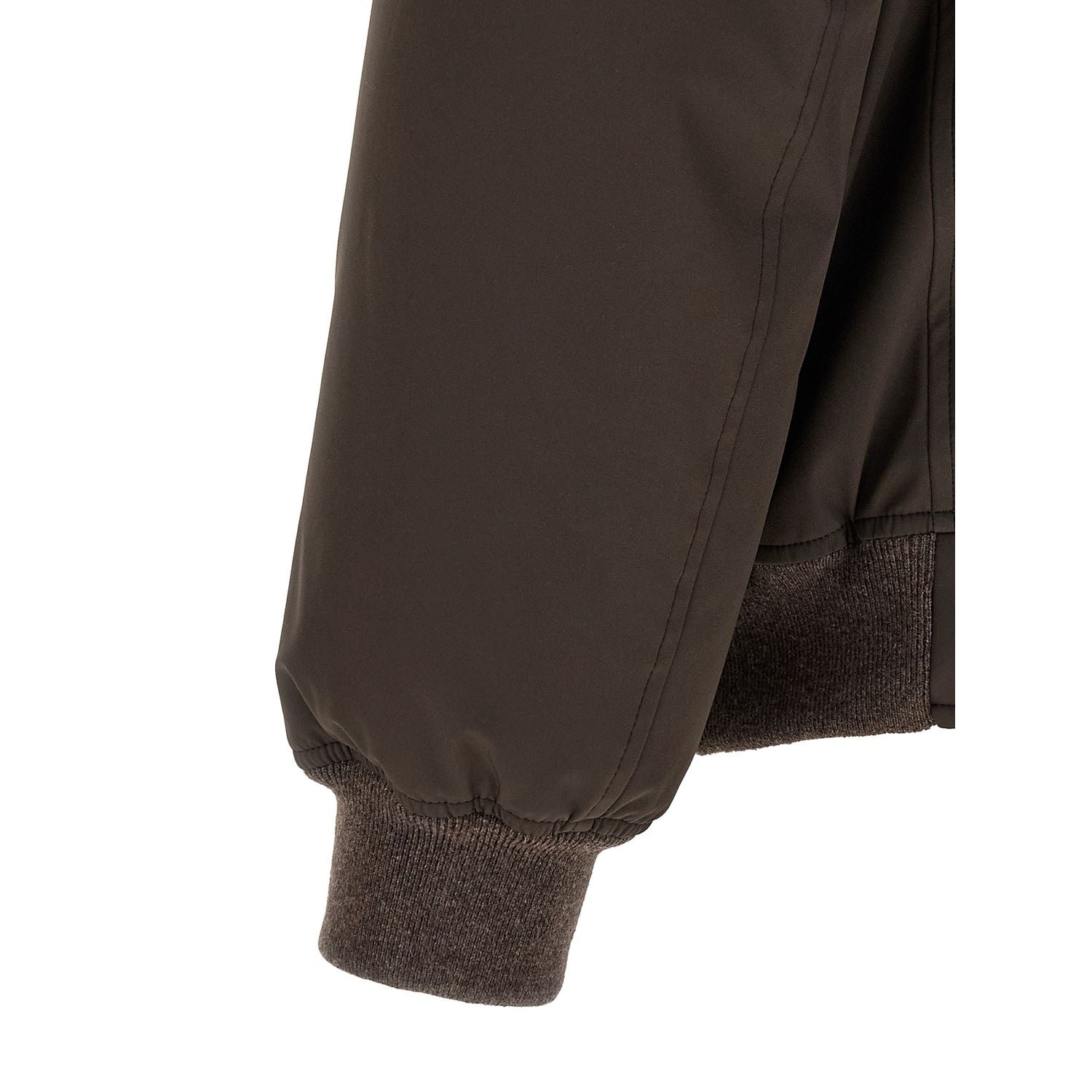 Brunello Cucinelli Brown Polyamide Full-Length Jacket