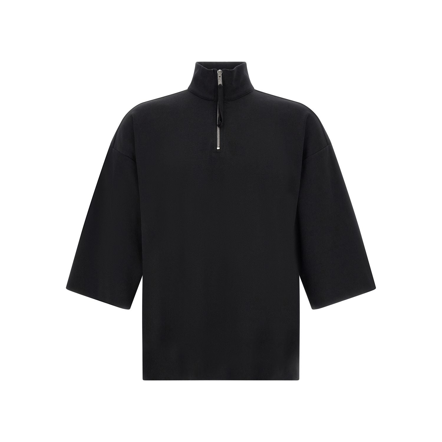 Thom Krom Black Cotton Sweatshirt