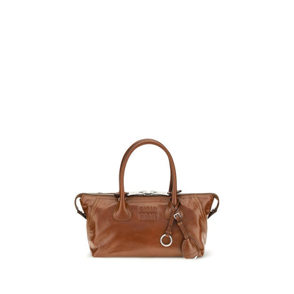 Miu Miu Brown Calf Leather Bos Taurus Handbag