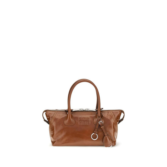 Miu Miu Brown Calf Leather Bos Taurus Handbag