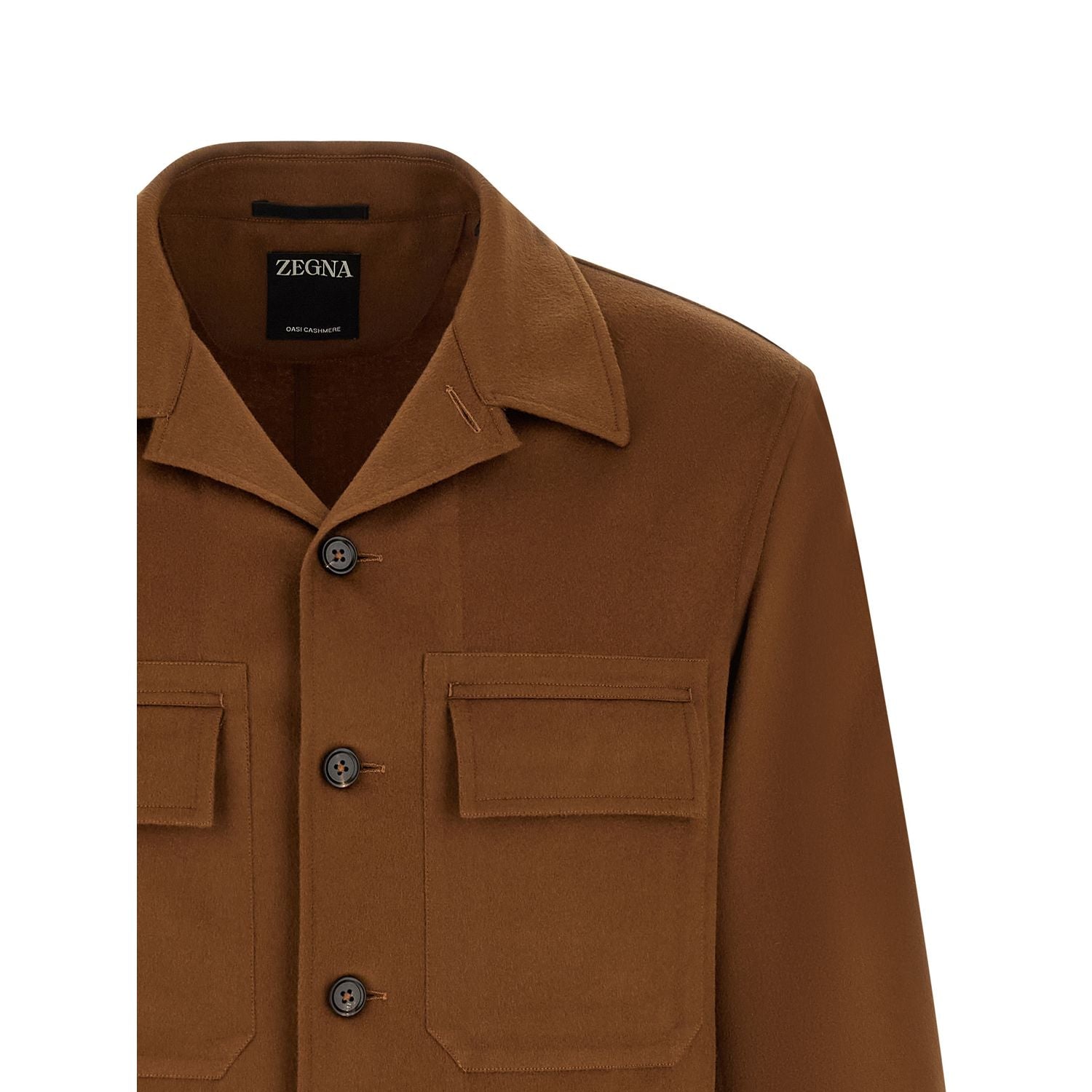 ZEGNA Brown Cashmere Blouse