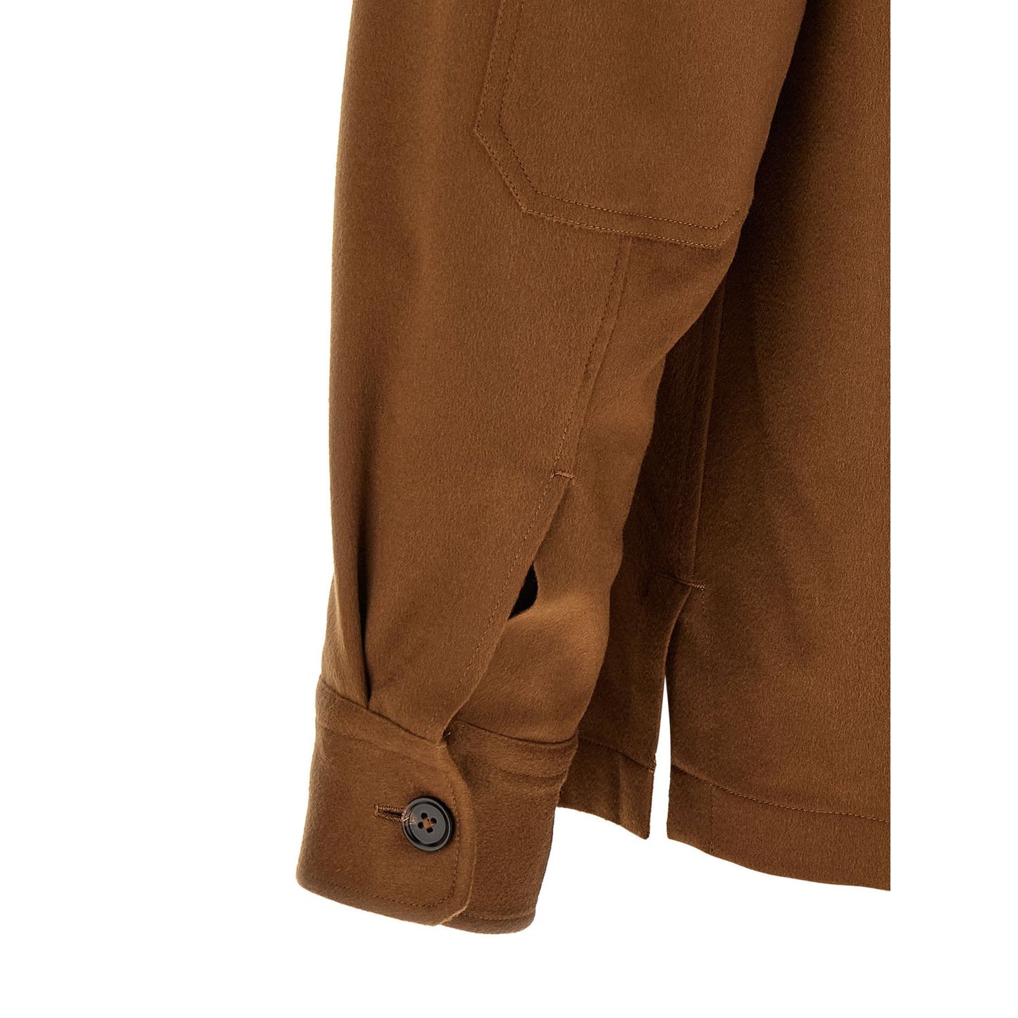 ZEGNA Brown Cashmere Blouse