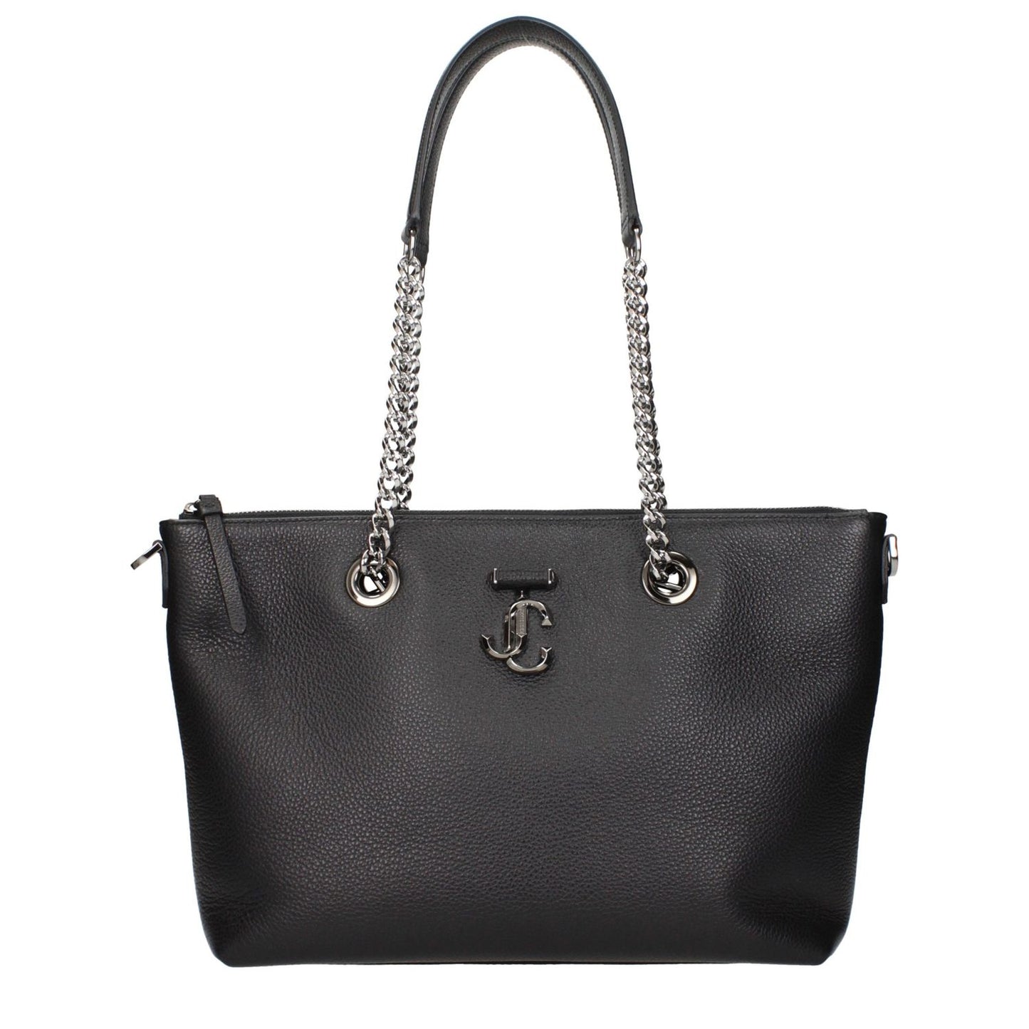 Jimmy Choo Black Leather Shoulder Bag