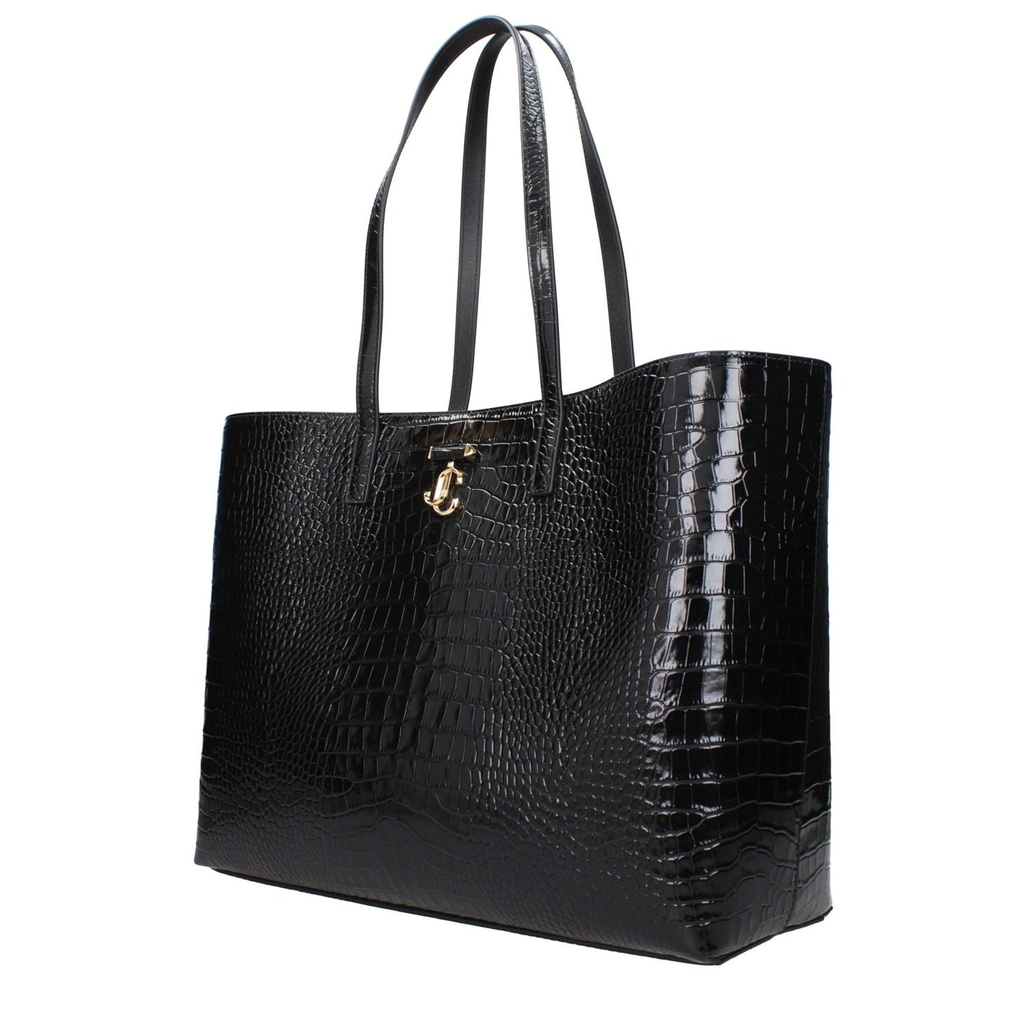 Jimmy Choo Black Leather Shoulder Bag