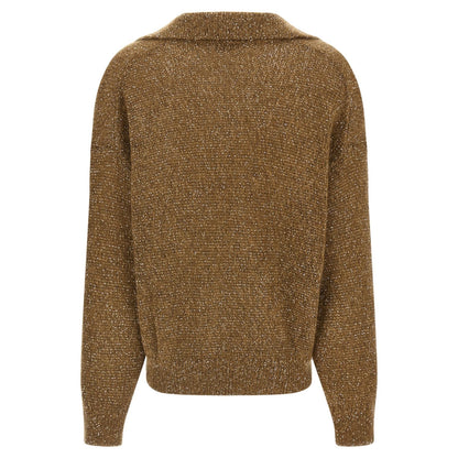 Brunello Cucinelli Brown Polyamide Polo Shirt