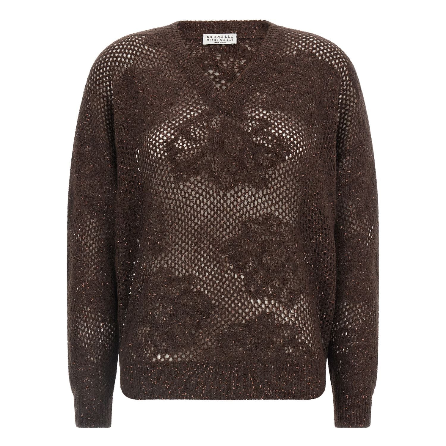 Brunello Cucinelli Brown Nylon Cardigan