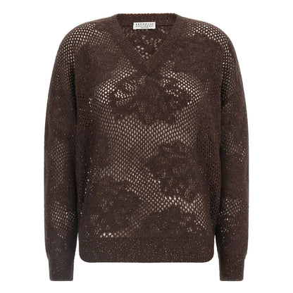 Brunello Cucinelli Brown Nylon Cardigan
