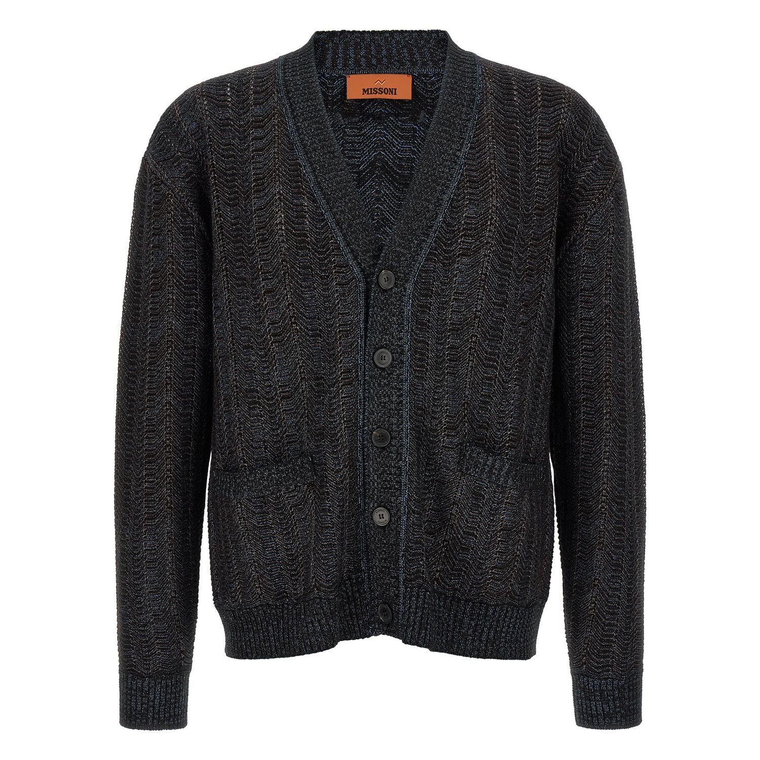 Missoni Blue Viscose Cardigan
