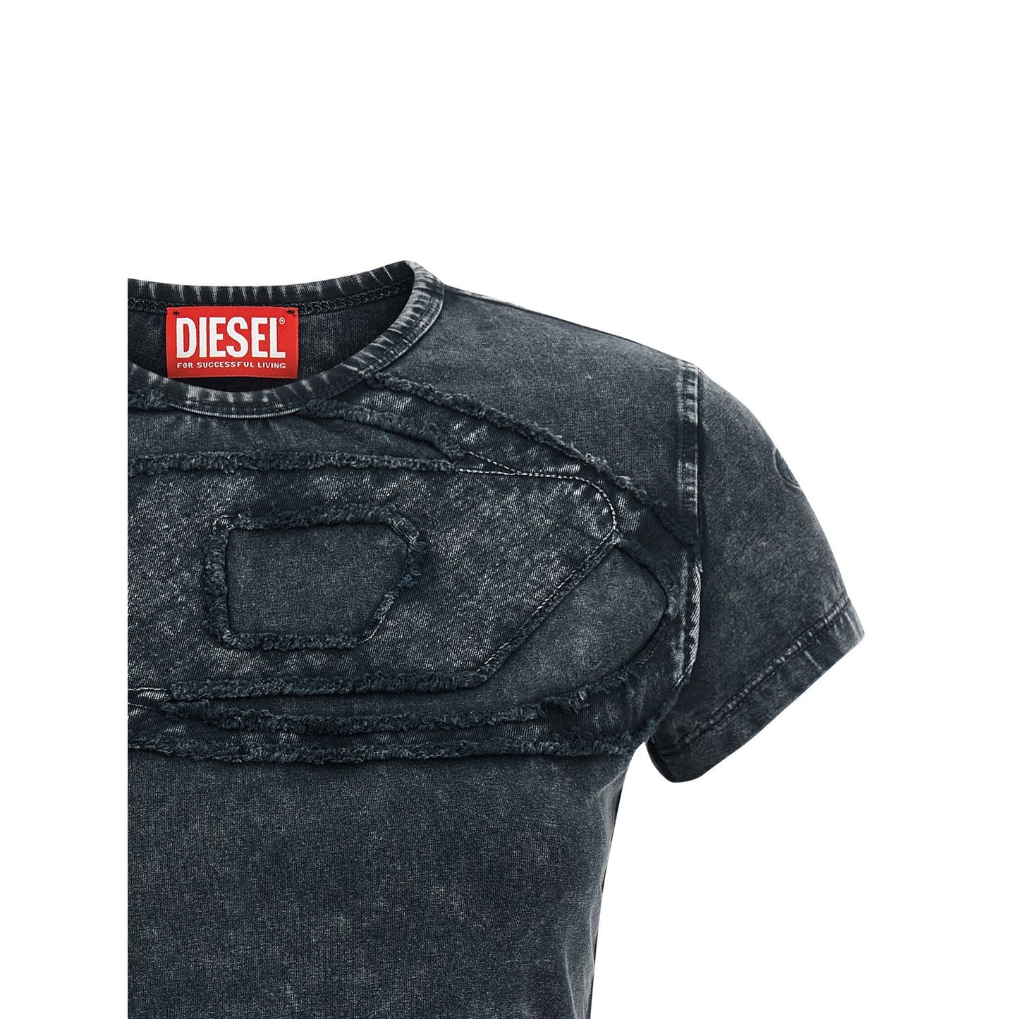 Diesel Gray Cotton T-Shirt