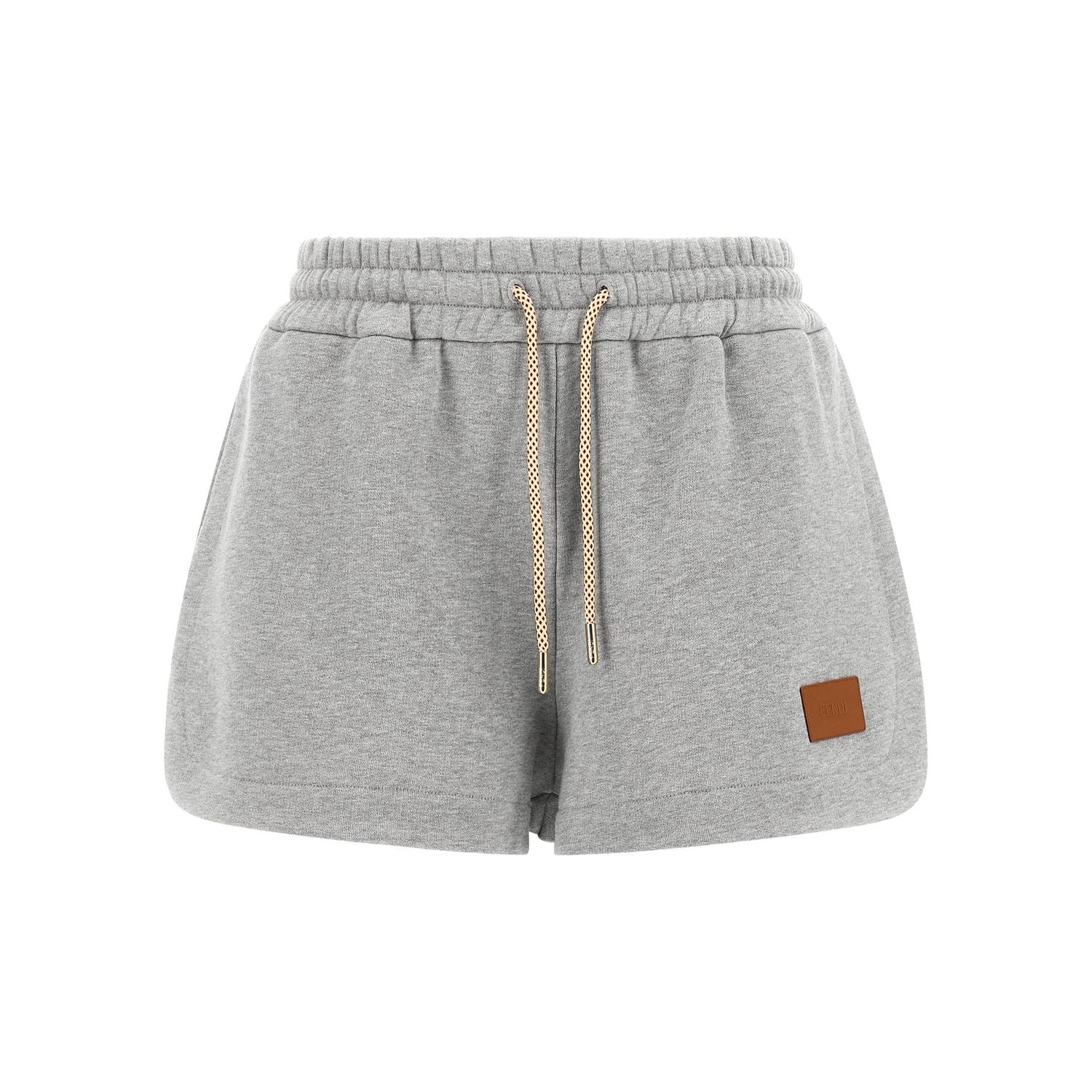 Fendi Gray Cotton Bermuda Shorts