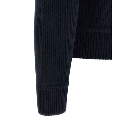 Tom Ford Blue Virgin Wool Full-Length Jacket