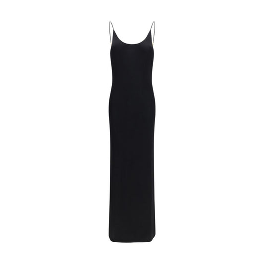 Saint Laurent Black Viscose Casual Dress