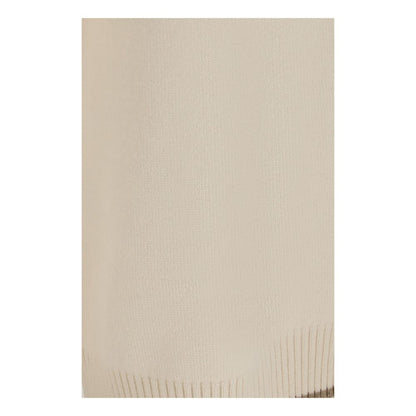 Brunello Cucinelli White Cashmere Casual Pants