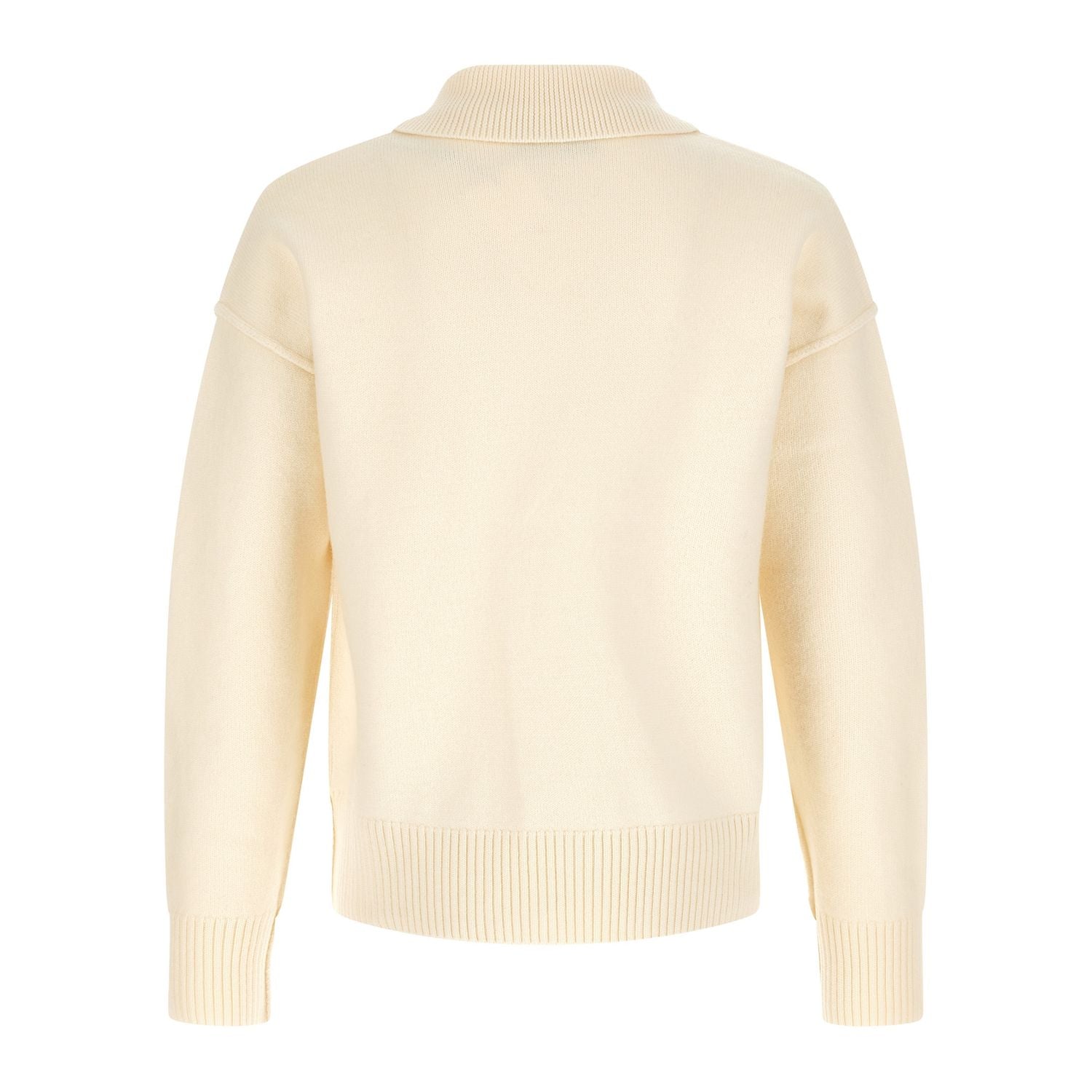 Ami Paris Bicolor Wool Polo Shirt