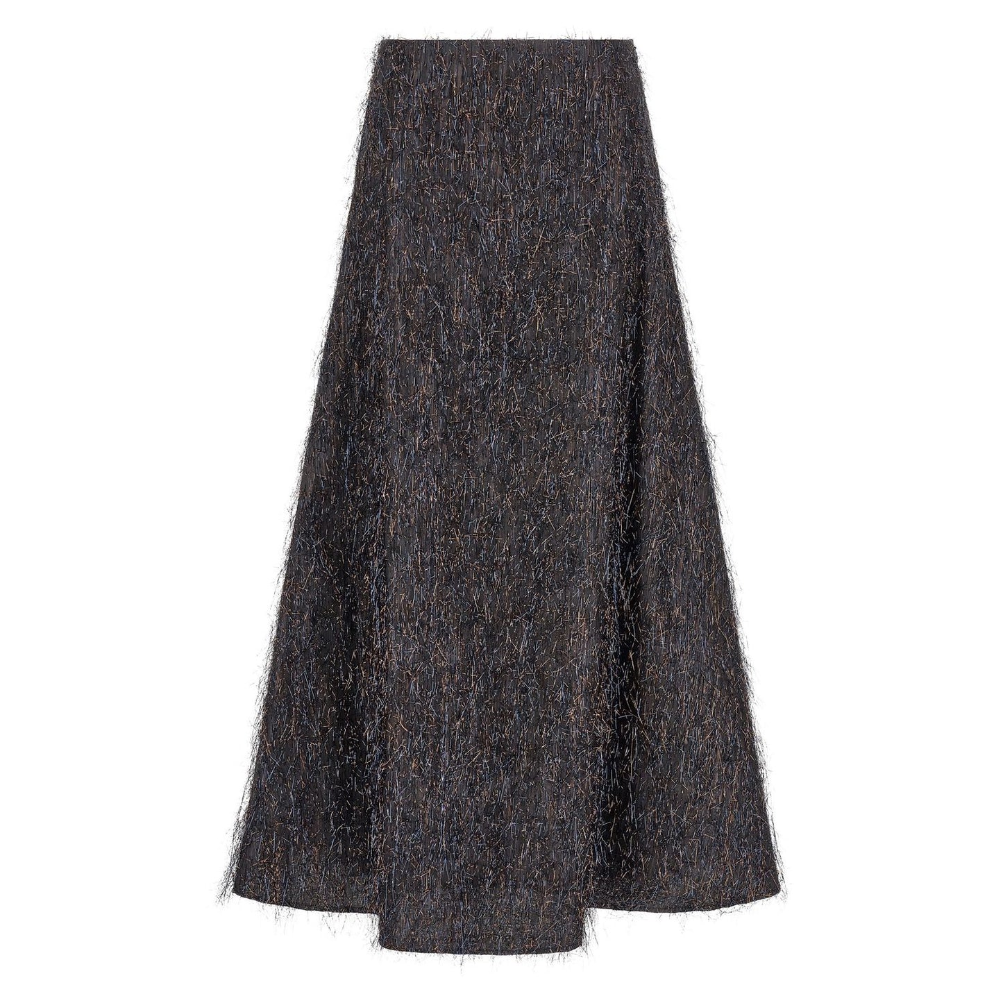 Peserico Blue Viscose Midi Skirt