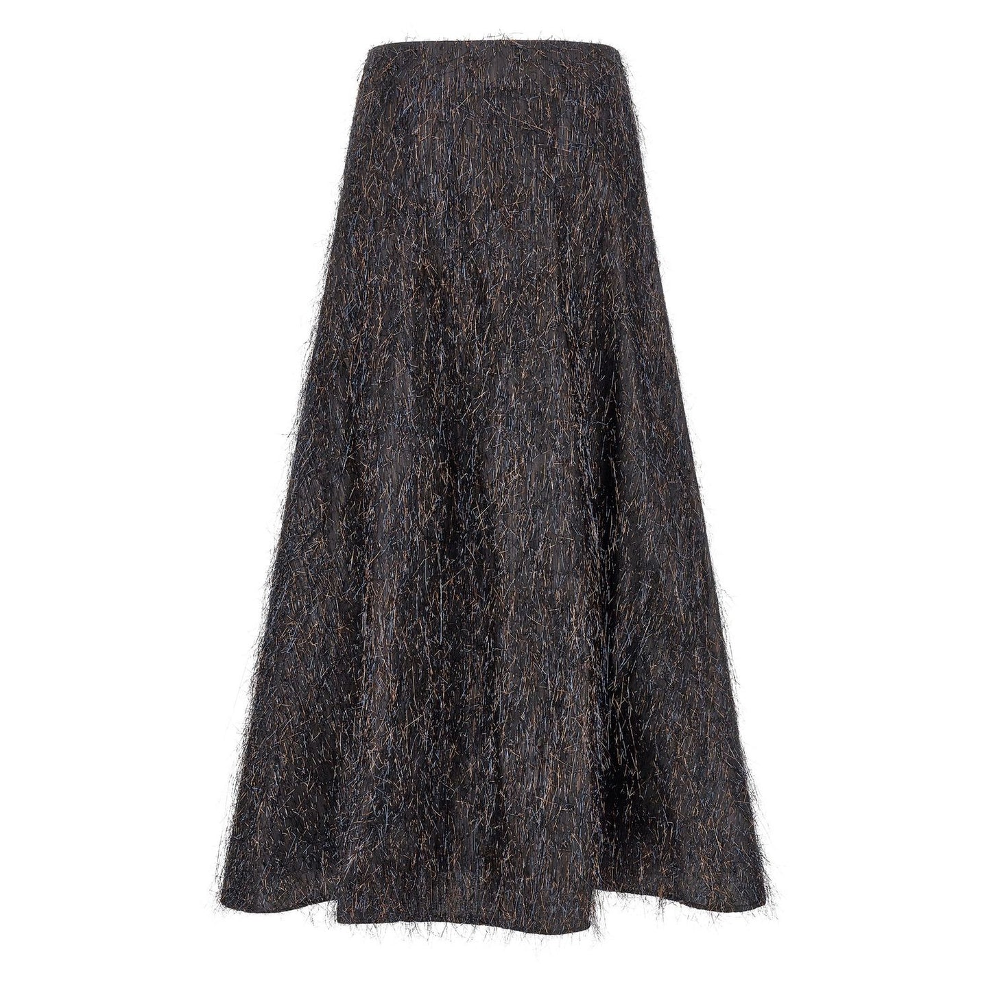 Peserico Blue Viscose Midi Skirt