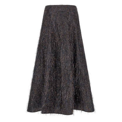 Peserico Blue Viscose Midi Skirt