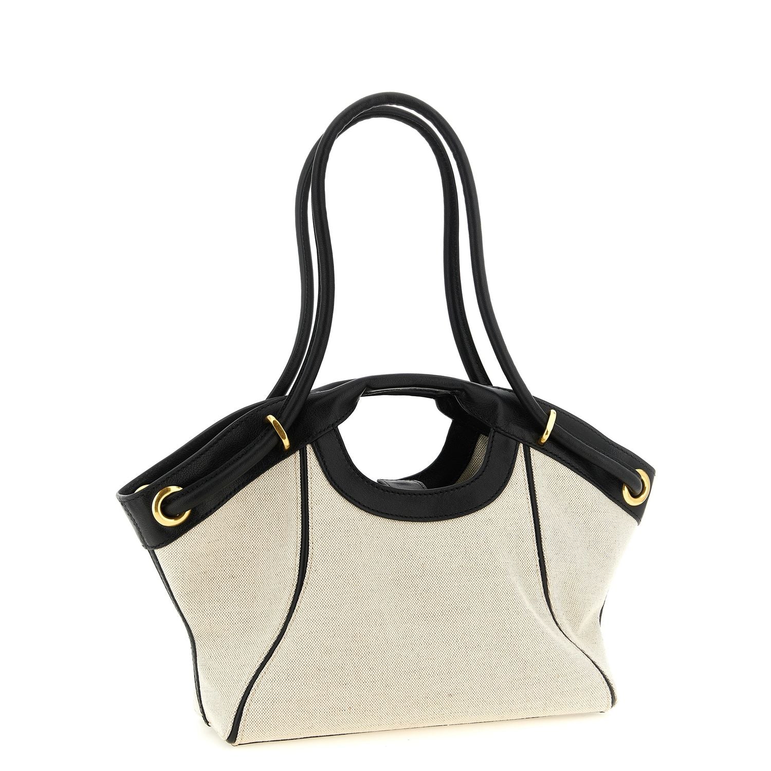 Balmain Bicolor Cotton Tote Bag