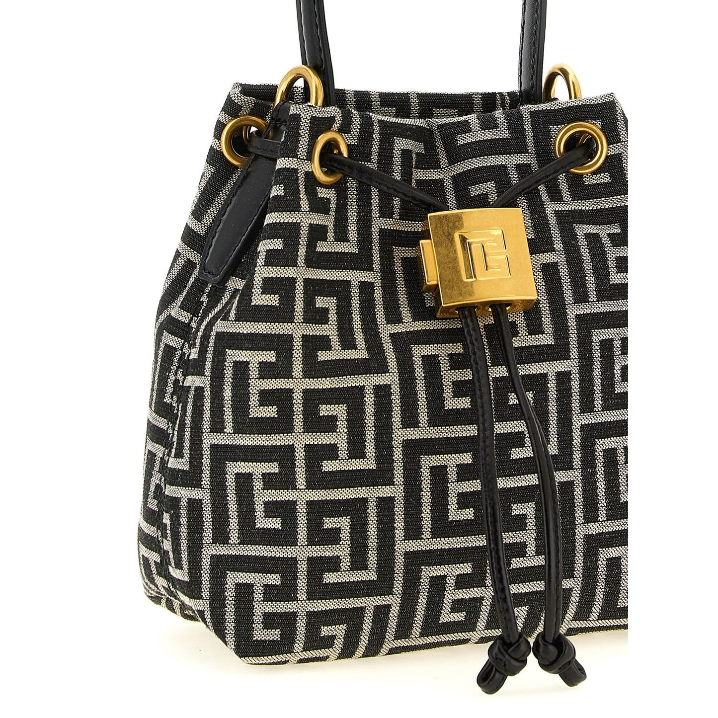 Balmain Bicolor Polyester Handbag