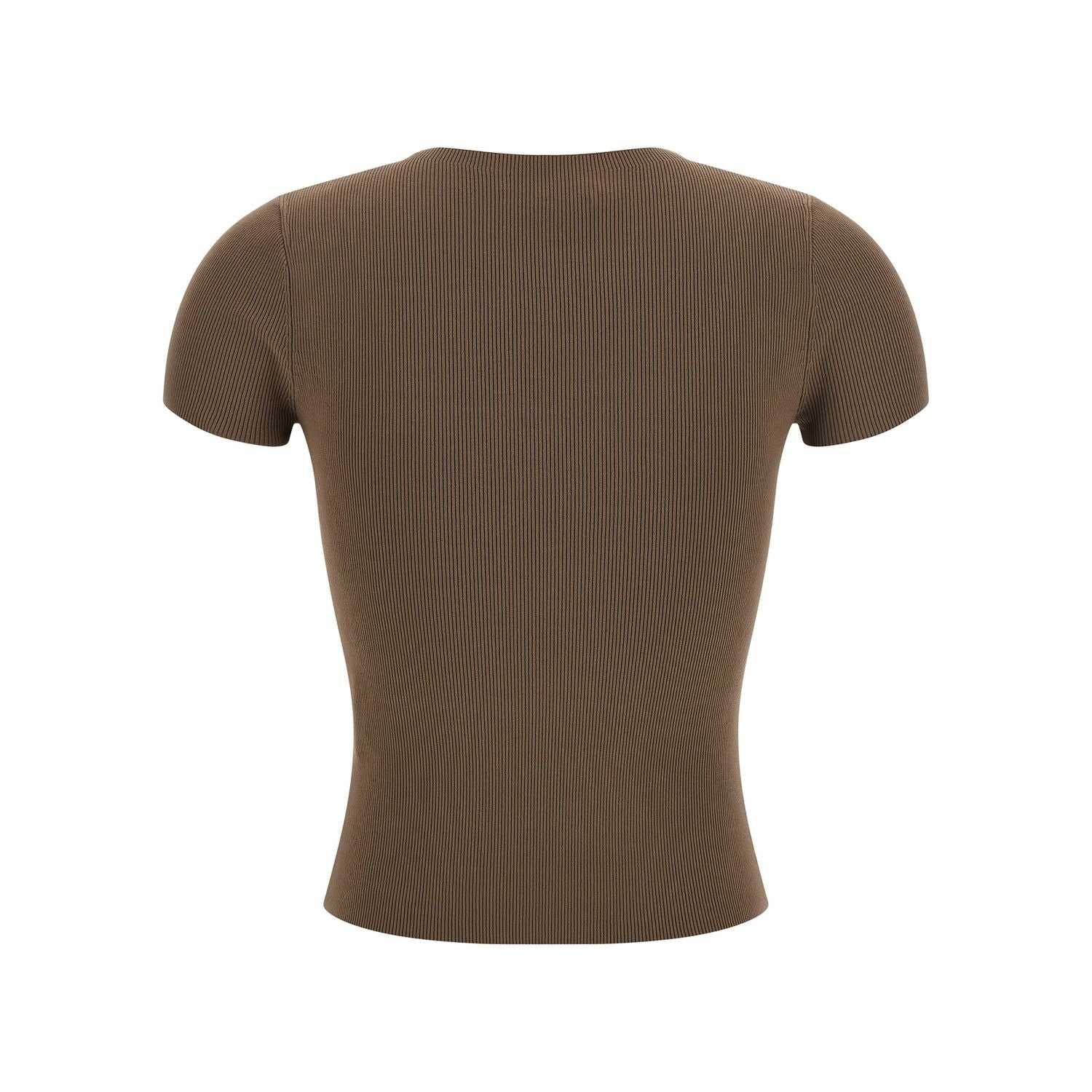 Alexander Wang Brown Polyamide T-Shirt
