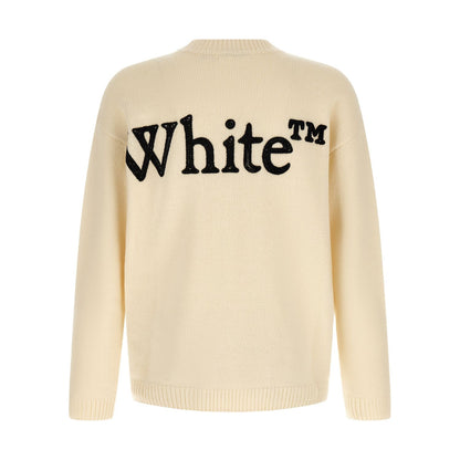 Off-White White Wool Cardigan
