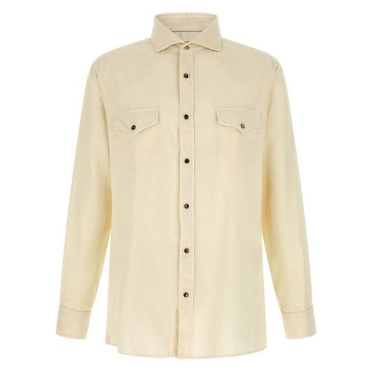 Brunello Cucinelli White Cotton Blouse