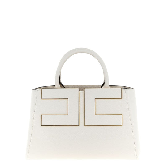 Elisabetta Franchi White Polyester Tote Bag