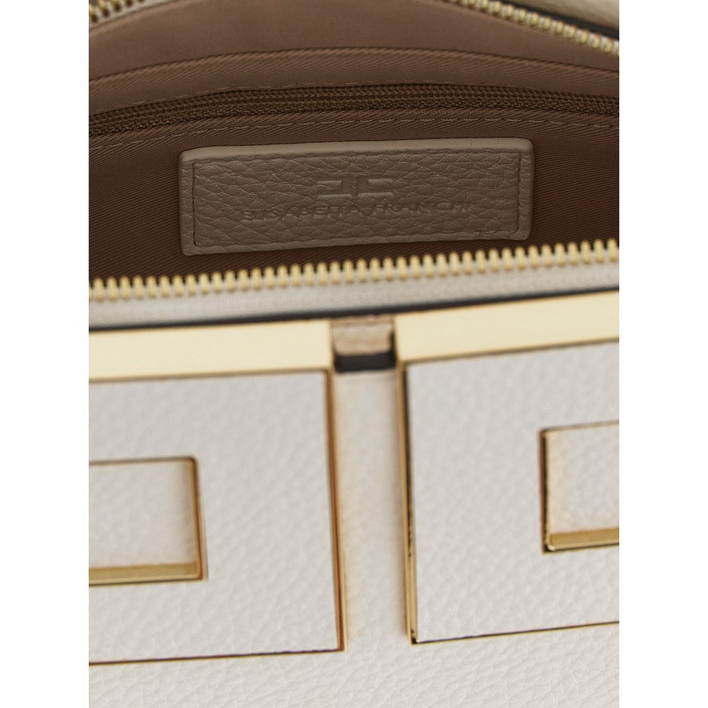Elisabetta Franchi White Polyester Handbag