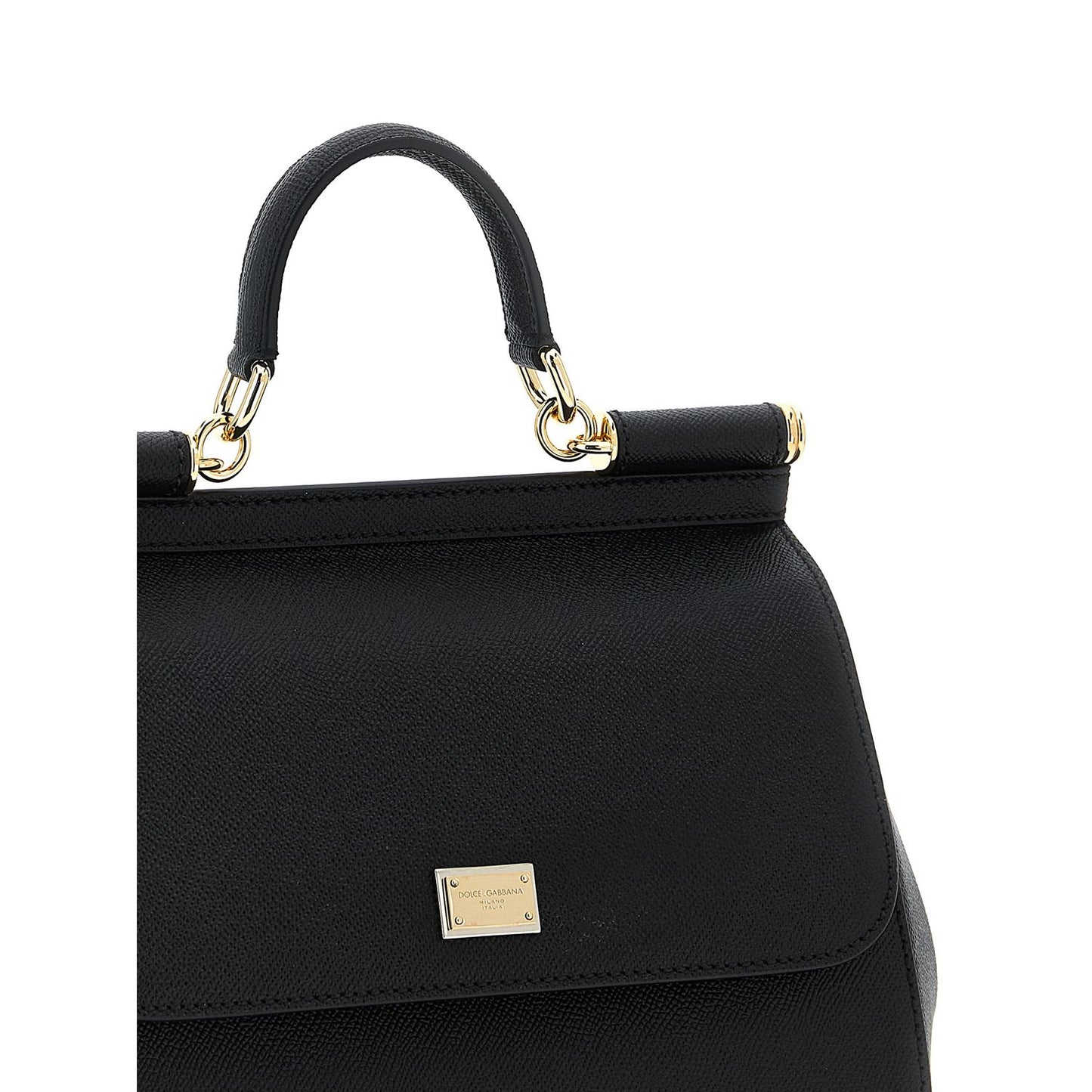 Dolce & Gabbana Black Calfskin Handbag
