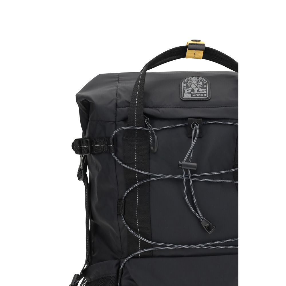 Parajumpers Black Nylon Backpack