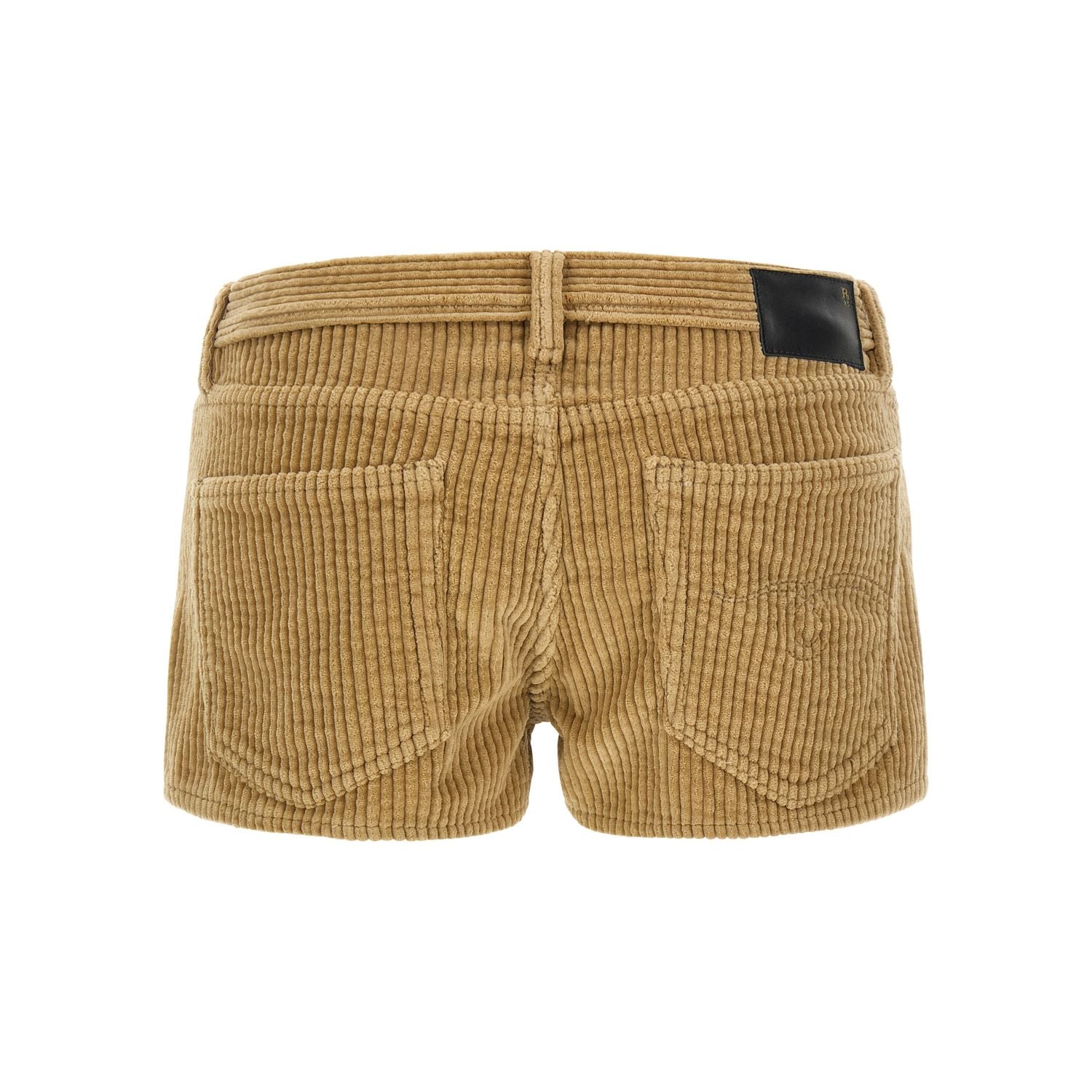 R13 Beige Cotton Bermuda Shorts