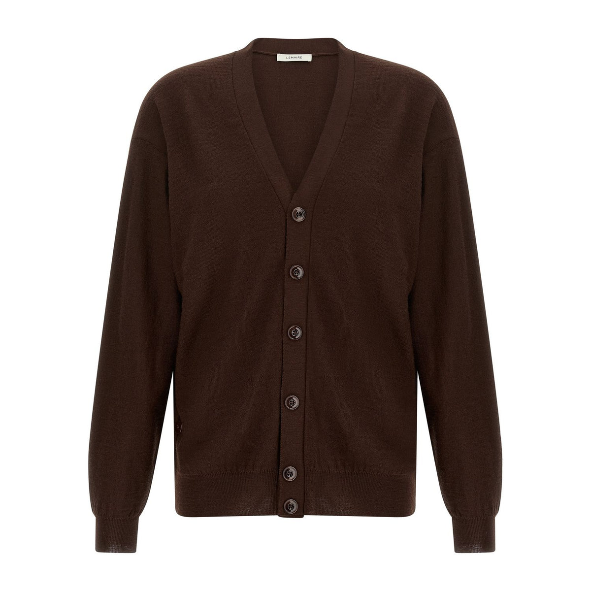 Lemaire Bordeaux Wool Cardigan