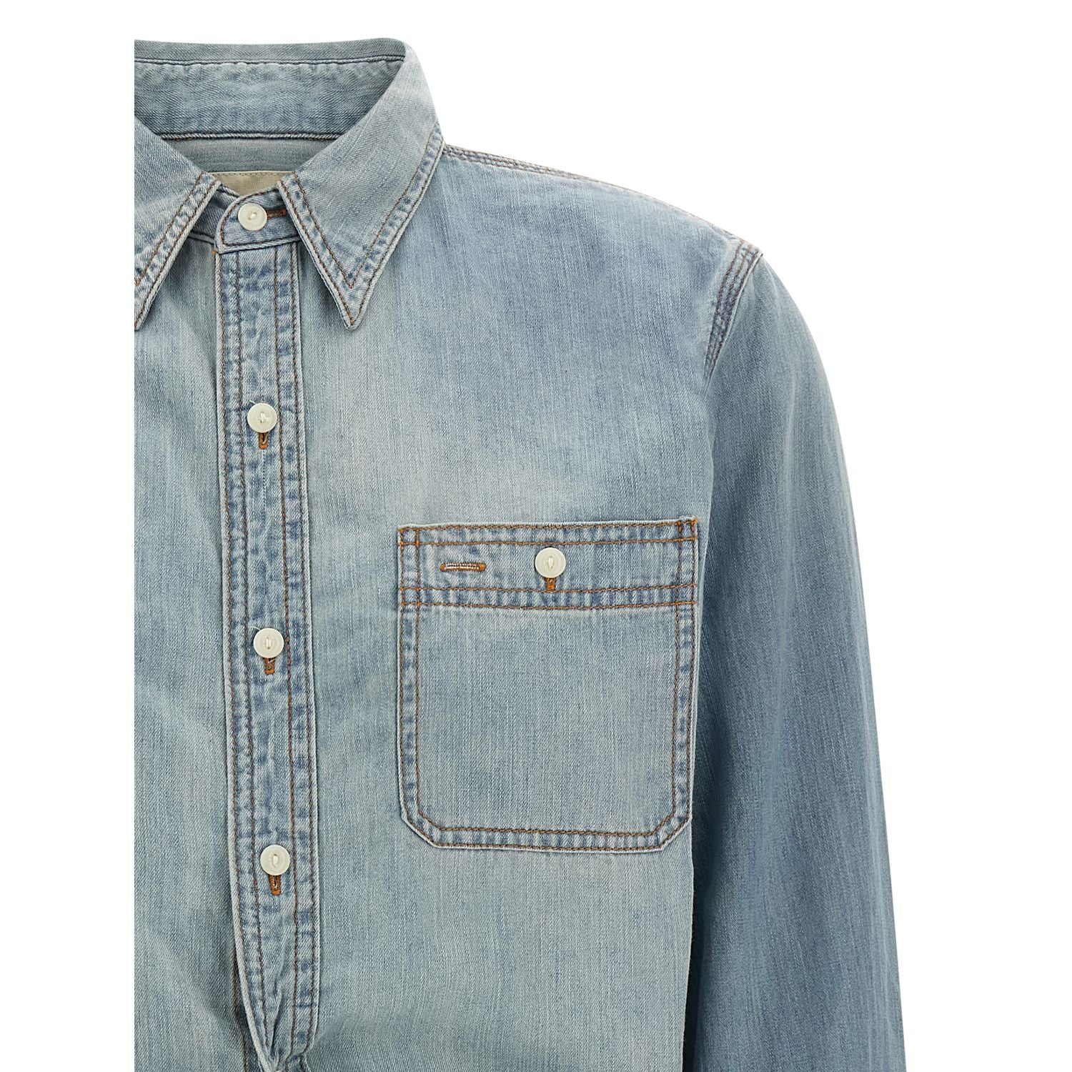 R13 Blue Cotton Blouse