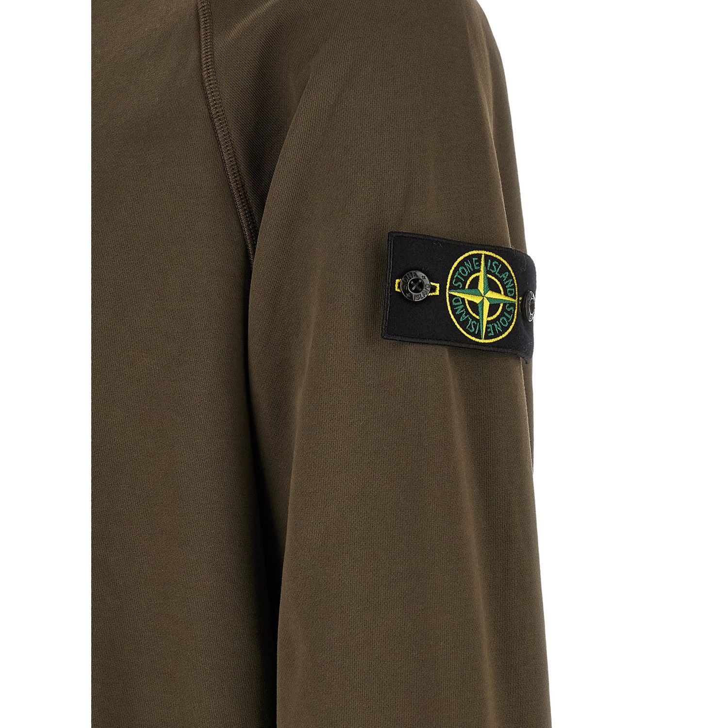 Stone Island Gray Cotton Sweatshirt