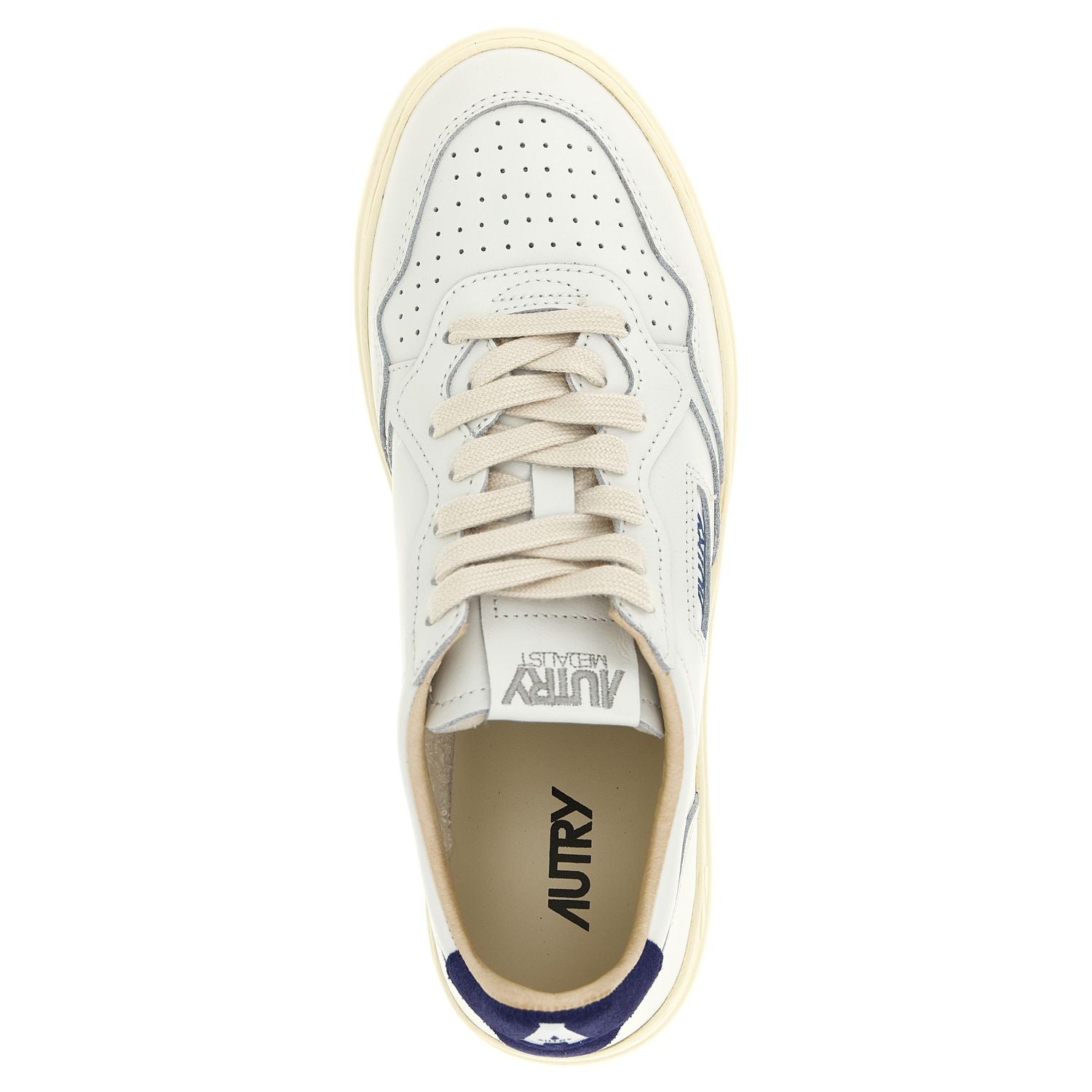 Autry Blue Cowhide Athletic Sneakers